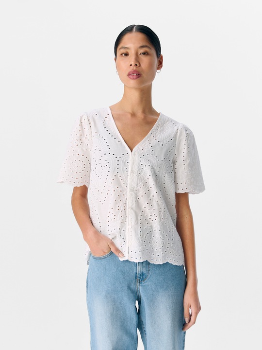 Produktbild Object Broderie Anglaise Hemd (44)