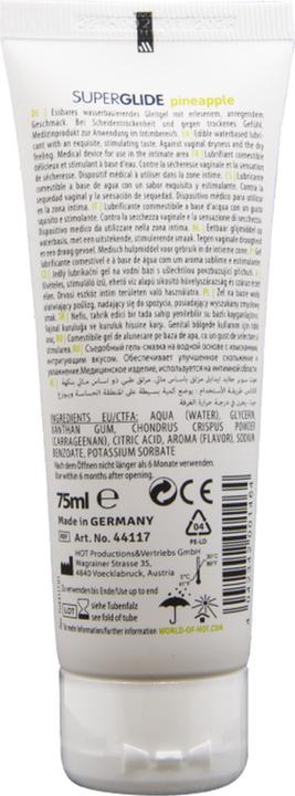 Immagine prodotto HOT Superglide lubrificante commestibile a base d'acqua all'ananas 75 ml (75 ml)