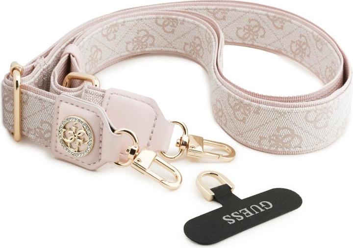 Produktbild Guess Universal lanyard CBDY 4G Tether Patch Strass Metal Logo pink