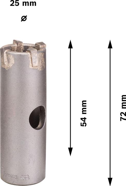 Actual product image Bosch Professional Zubehör PRO SDS plus-5 Core Cutter, 25 x 50 x 72 mm (25 millimetres)