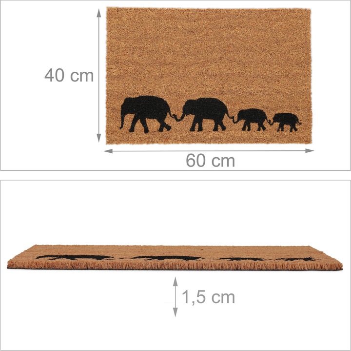 Produktbild Relaxdays Fussmatte (60 x 40 x 1.5 cm)