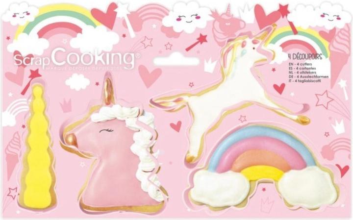 Produktbild ScrapCooking 4-tlg. Set Ausstecher Einhorn