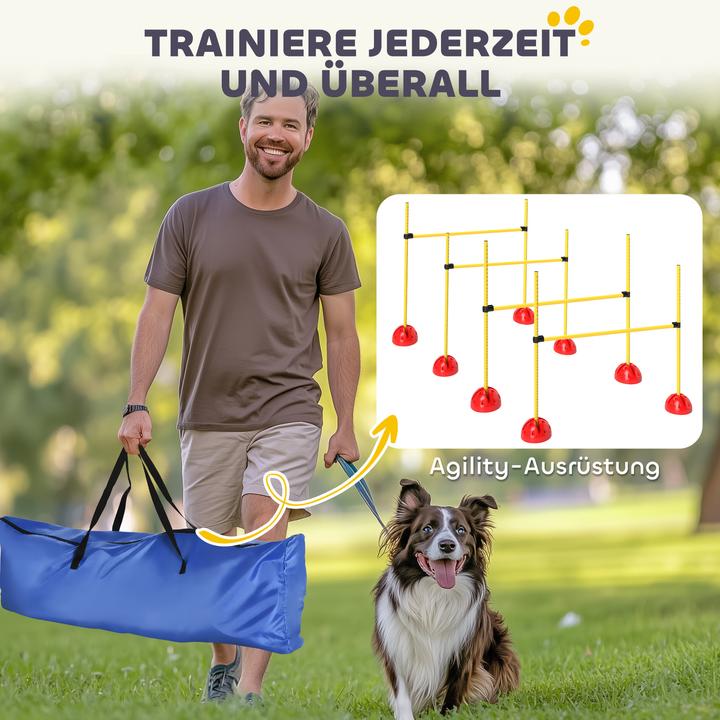 Produktbild PawHut Hund Agility Set Kunststoff Gelb (Agility)