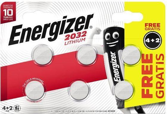 Produktbild Energizer CR2032 (6 Stk., CR2032, 235 mAh)