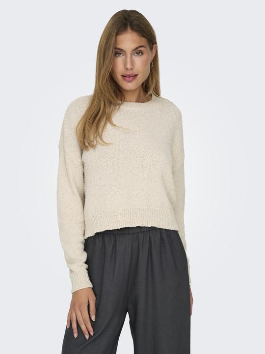 Actual product image Only Round neck Ribbed cuffs Drop shoulder jumper Knitted jumper (XL)