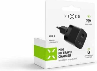 Produktbild Fixed Mini Charger USB-C PD 30W Black (30 W, 1 Port)