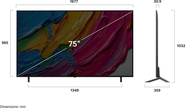 Produktbild LG 75QNED80A6A (75", QNED80, QNED, 4K, 2025, DE)