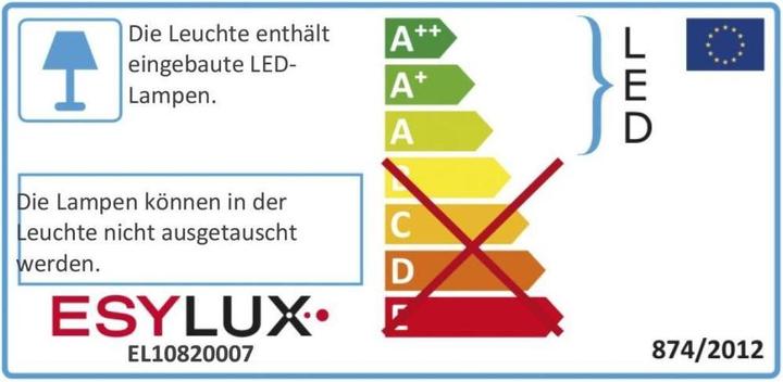 Energie-Label Esylux LEDPollerleuchte 3000K anth (1270 lm, IP65)
