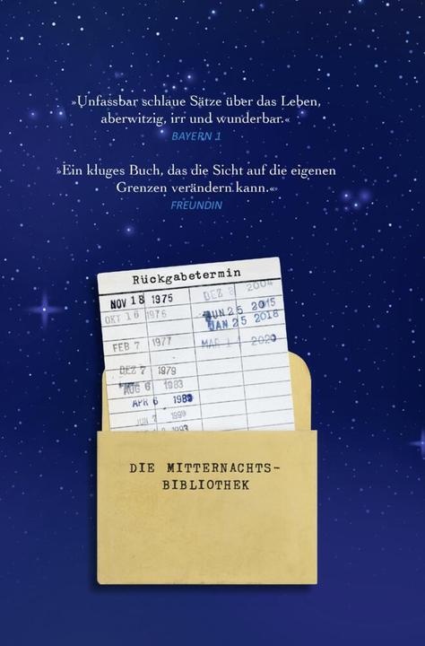 Actual product image Die Mitternachtsbibliothek (German, Matt Haig, Sabine Hübner, 2023)