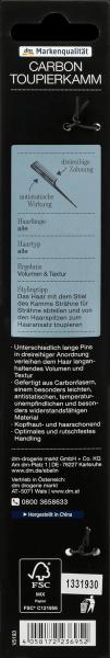 Produktbild dm ebelin Professional Carbon Toupierkamm