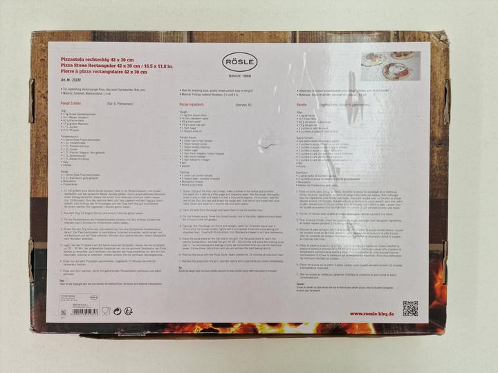 Actual product image Rösle Pizzastein