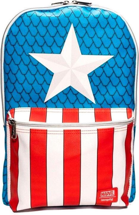 Image du produit Loungefly Marvel Captain America Rucksack with pin 45cm