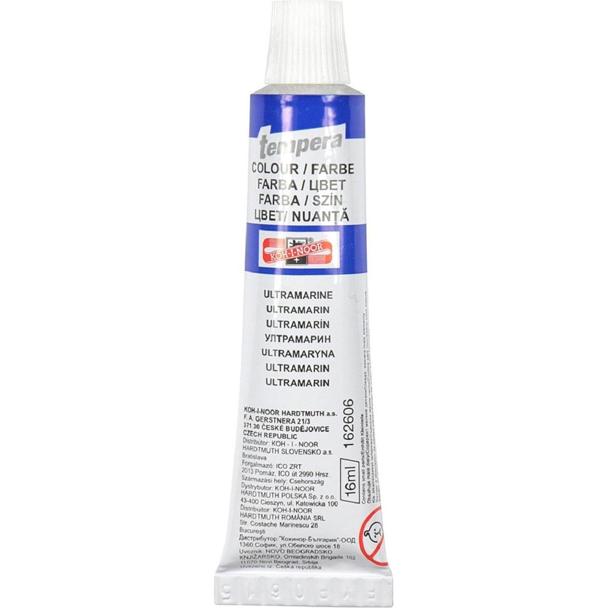 Koh-i-Noor, Colore + Vernice per fai da te, Temperafarbe 16 ml / Tube - Ultramarine Blue (16 ml)