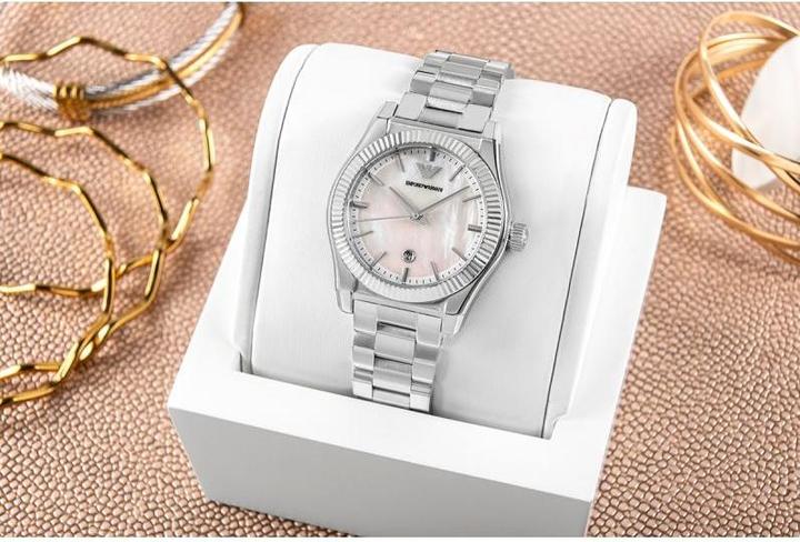 Produktbild Emporio Armani AR11723 Silber – Elegant & Zeitlos (Analoguhr, 32 mm)