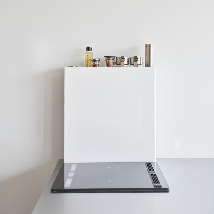 Actual product image Yamazaki 2-tier spice rack with drawers TOWER (50 x 12.50 x 52.50 cm)