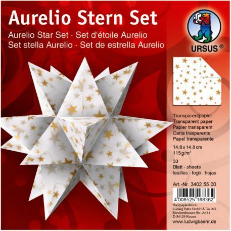 Ursus Papier-Deko Aurelio Stern gold