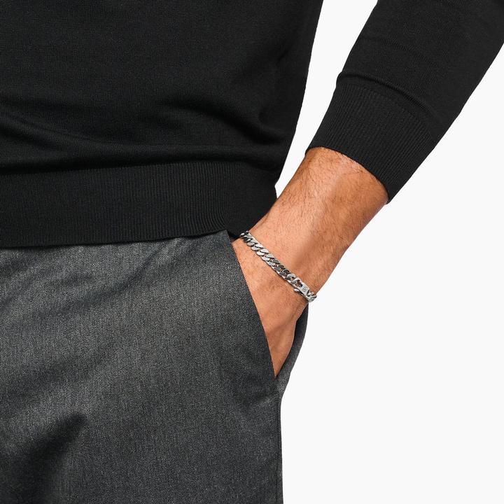 Immagine prodotto Thomas Sabo Panzerarmband Silber (18 cm, Argento 925)