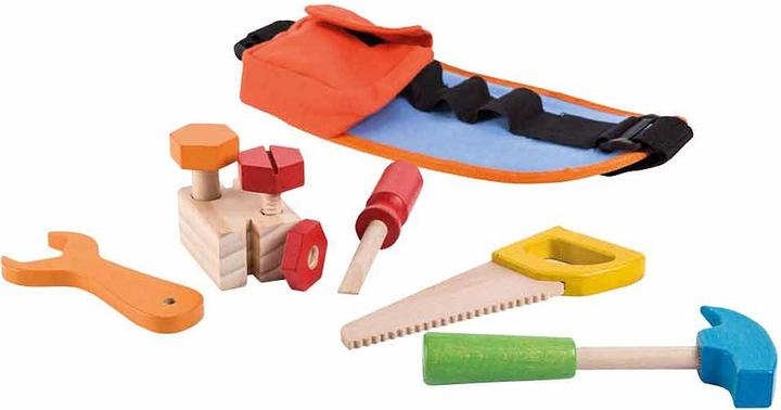 Actual product image Jouéco Gereedschapsriem Hout, 9dlg.
