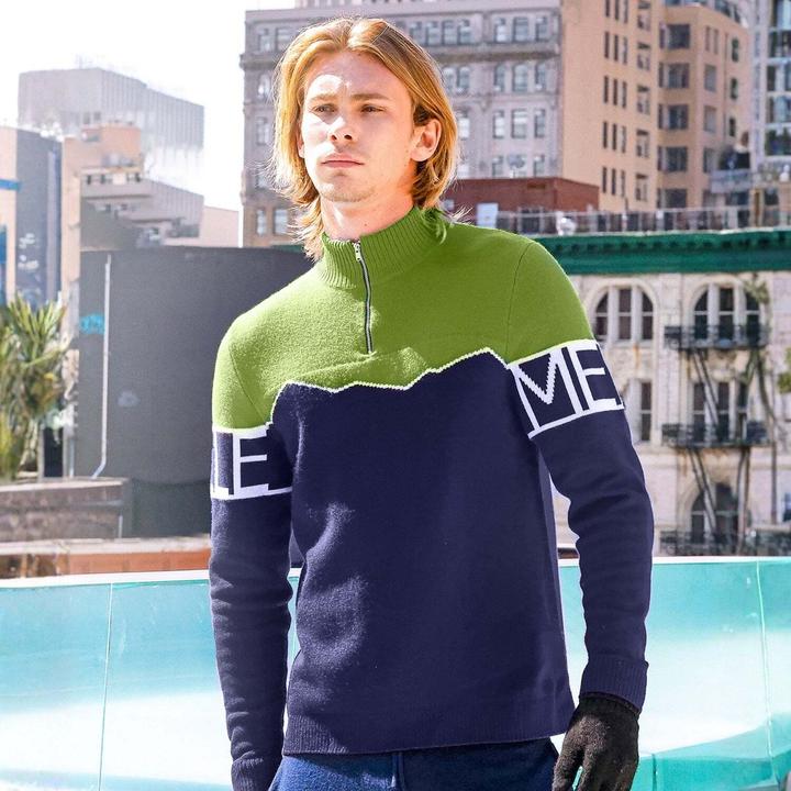 Produktbild Bellemere Pullover Merino Super Fine Mountain Print Sweater (M)