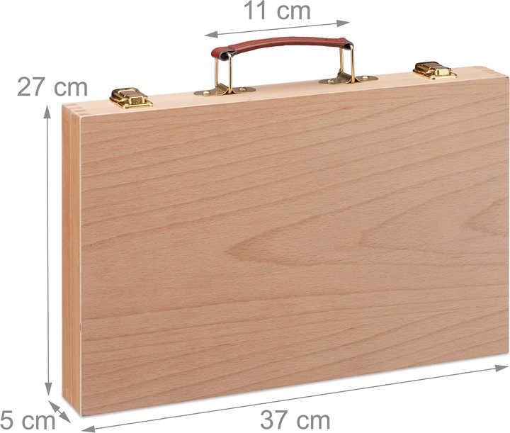 Image du produit Relaxdays Coffret pour peinture (Marron clair, 56 x)