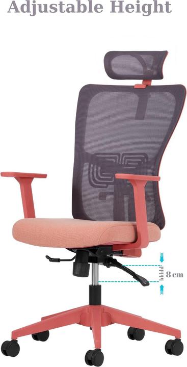 Image du produit Kalune Design Lumbar 126 Salmon Office Chair