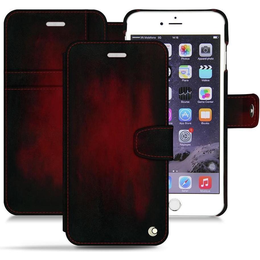 Noreve Lederschutzhülle Wallet (Apple iPhone 6s), Smartphone Hülle, Rot