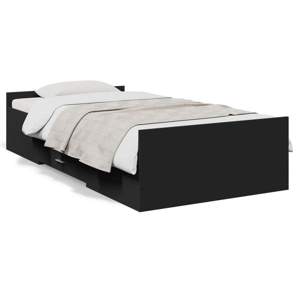 VidaXL, Bett, Bettgestell mit Schubladen (75 x 190 cm)