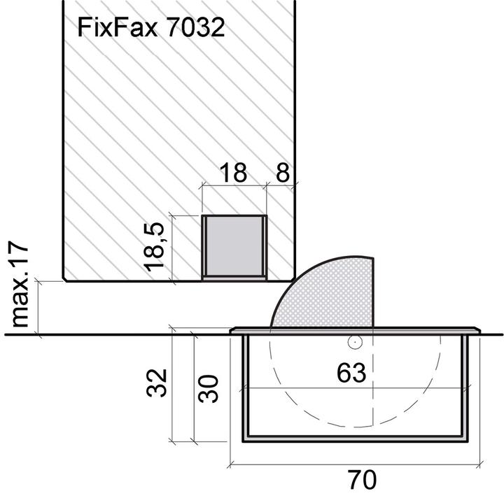 Produktbild Fixfax Bodentürpuffer (1 Stück, Ø 7 x 3.5 cm)