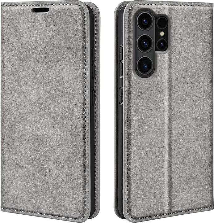 Produktbild Cover-Discount Stand Flip Case Hülle grau (Samsung Galaxy S24 Ultra)