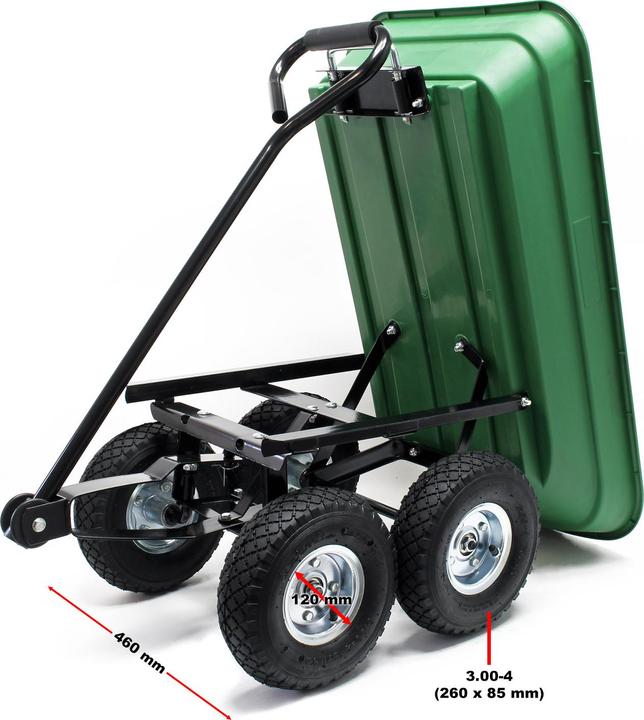 Produktbild Wiltec Gartenwagen Kippfunktion 200kg Handwagen 50l Bollerwagen Transportwagen