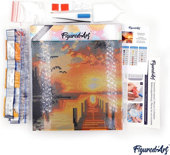 Produktbild Figured'Art Mini Diamond Paintig ohne Rahmen - Süsser Golden Retriever Welpe