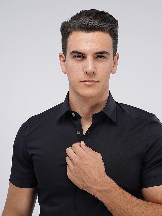 Immagine prodotto Olymp Camicia Level 5 Bodyfit nera 1/2 braccio Gr.38 (38)