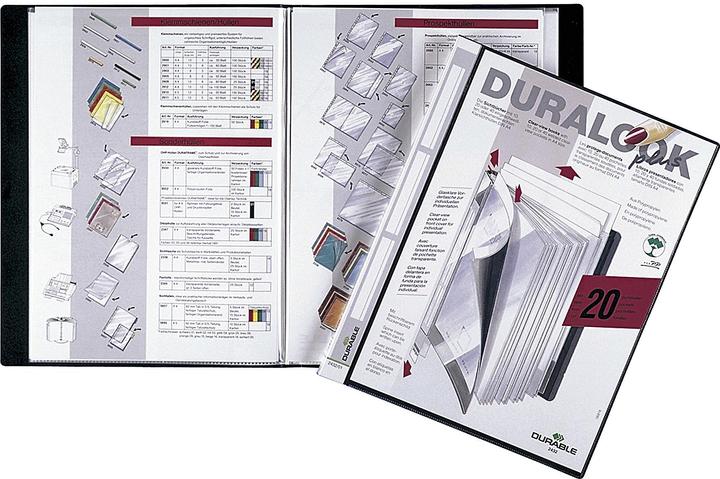 Produktbild Durable Sichtbuch Duralook Plus A4 Schwarz, 20 Hüllen (A4, 1 x)