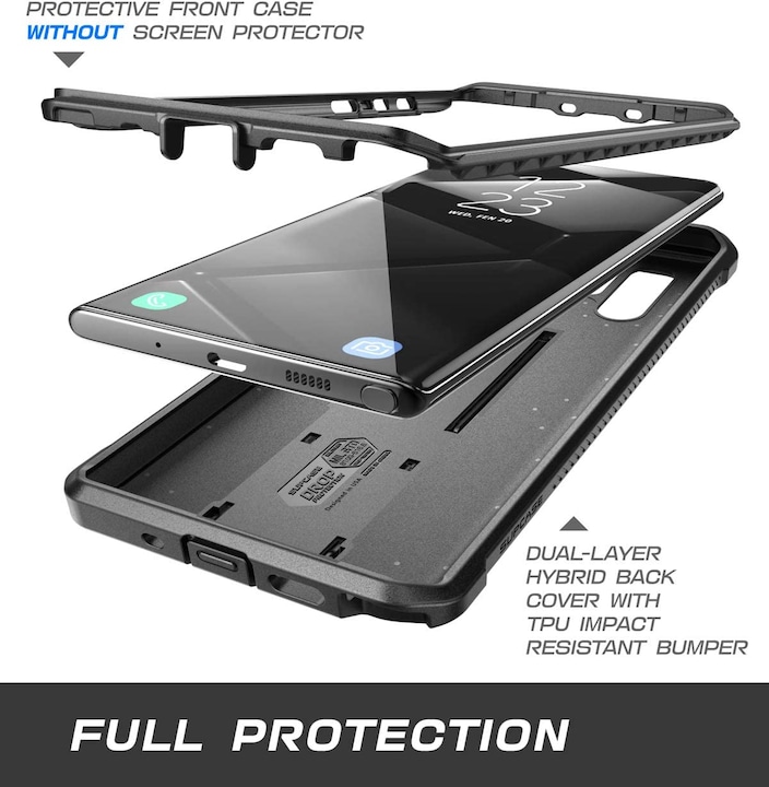 Actual product image Supcase Armored Case Unicorn Beetle Pro for Galaxy Note 10 Plus Black Universal (Samsung Galaxy Note 10 Plus)