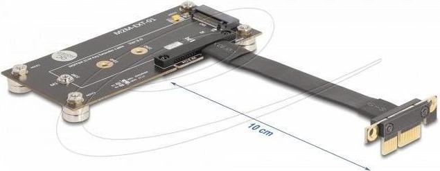 Produktbild Delock Adapter PCIe 3.0 x1 Stecker 90° gewinkelt zu M.2 Key