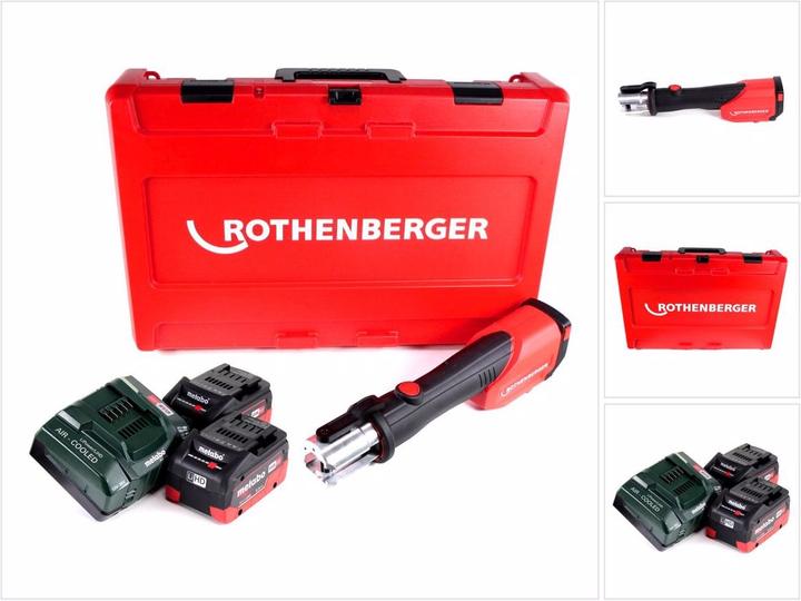 Produktbild Rothenberger ROMAX 4000 Akku Pressmaschine 18V elektrohydraulisch + 1x Akku 5,5Ah + Ladegerät + Koff