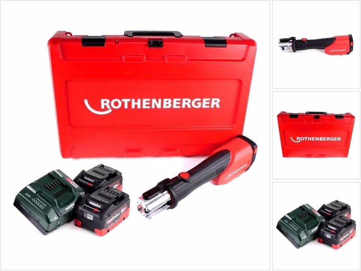 Actual product image Rothenberger ROMAX 4000 battery press machine 18V electrohydraulic + 1x battery 5.5Ah + charger + Koff