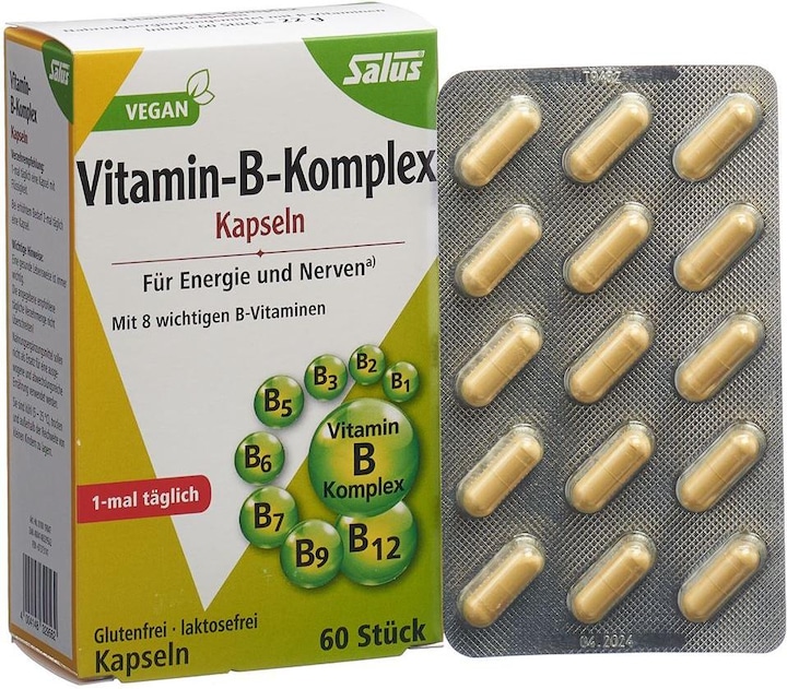 Image du produit Salus Complexe de vitamines B caps (60 pièce(s), Capsules, 52 g)