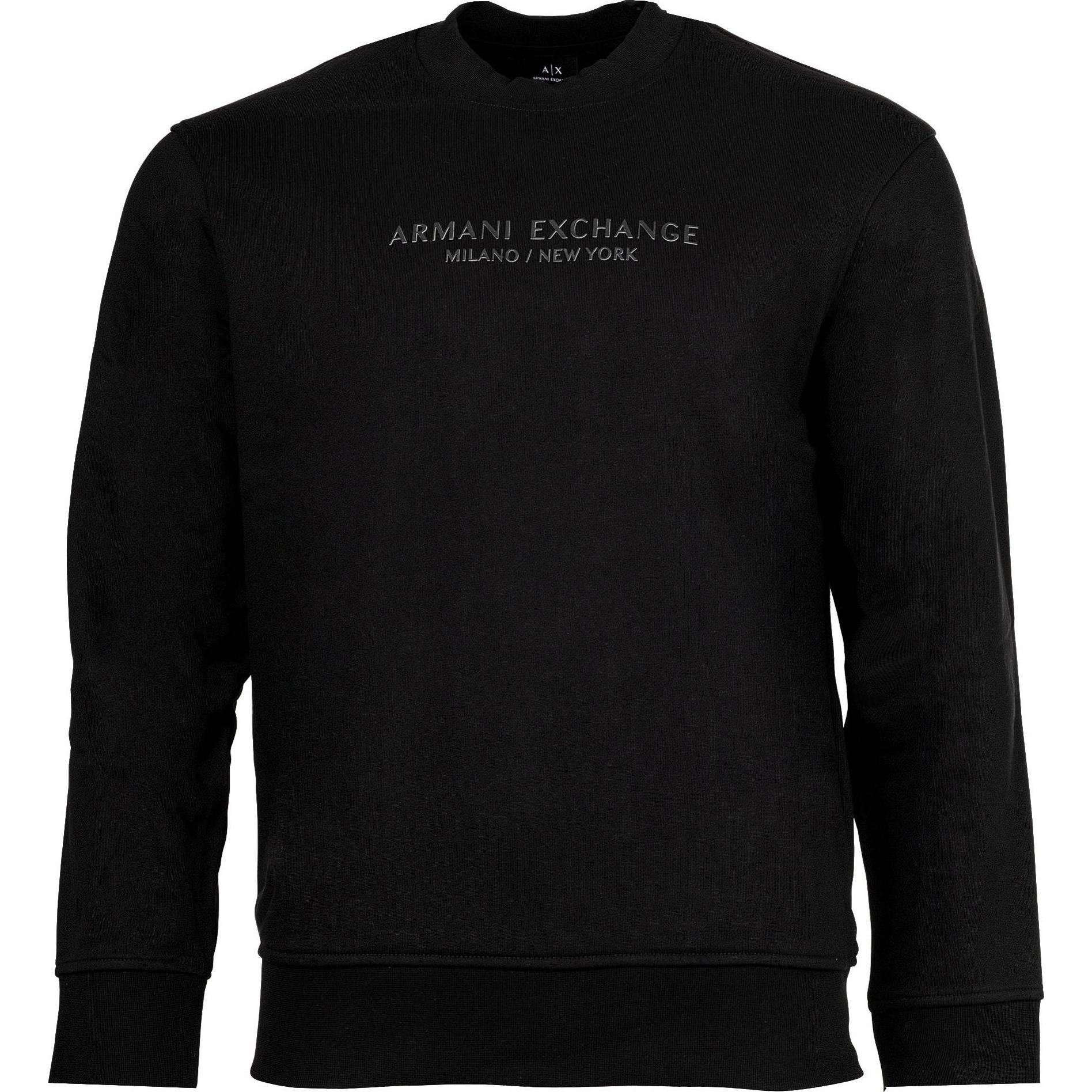 Armani Exchange, Herren, Pullover, Sweatshirt, Schwarz, (S)