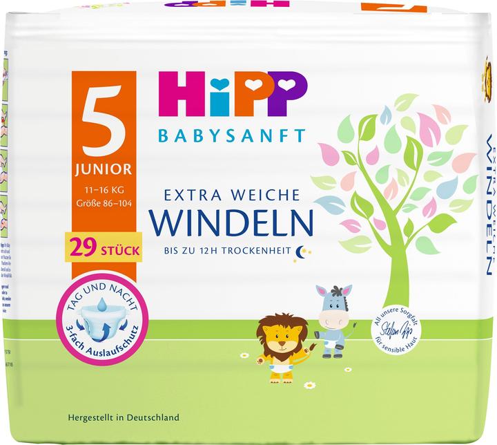 Image du produit Hipp Babysanft (Taille 5, Pack, 29 pcs)