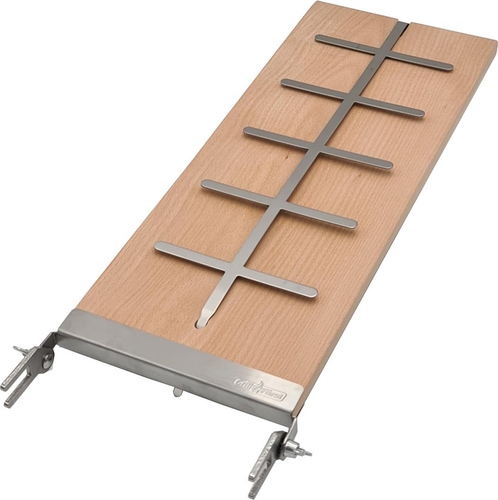 Actual product image Grillfürst Flame salmon board beech 190mm clamp variant IDD