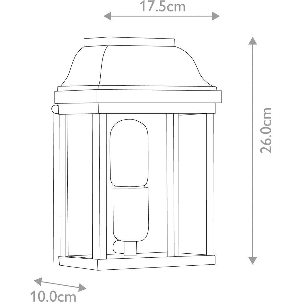 Elstead Lighting, Gartenbeleuchtung, Victoria Aussen-Wandleuchte E27 Gealtertes Messing IP44 (E27, IP44)