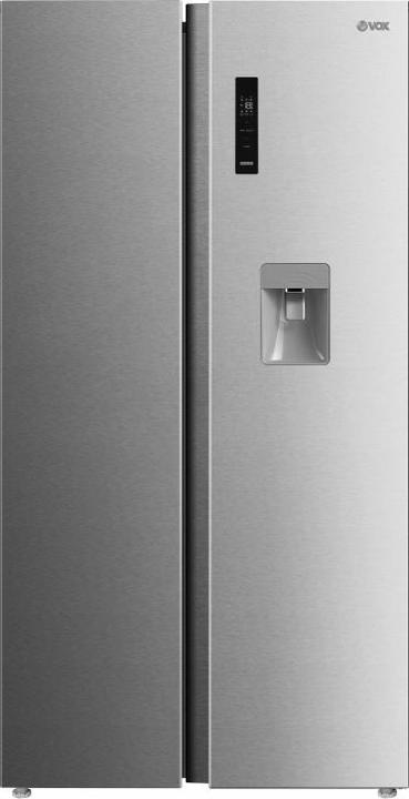 Vox Kühlschrank im amerikanischen Stil SBS 6895X E (E, H: 347L, Z: 206L, NO-FROST, WaterD) (553 l)