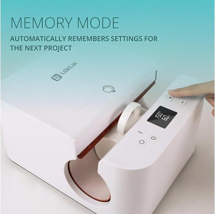 Image du produit Loklik Auto Tumbler Heat Press *blanc (Accessoire)