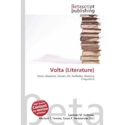 Volta (Literature), Fachbücher von Lambert M. Surhone, Miriam T. Timpledon, Susan F. Marseken