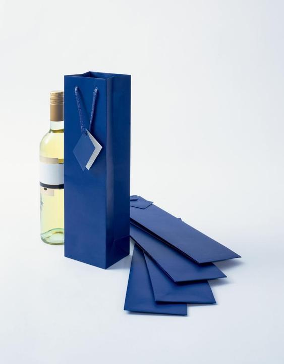 Produktbild Sigel 5 Flaschenbeutel blau 10,0 x 35,0 cm (5x)