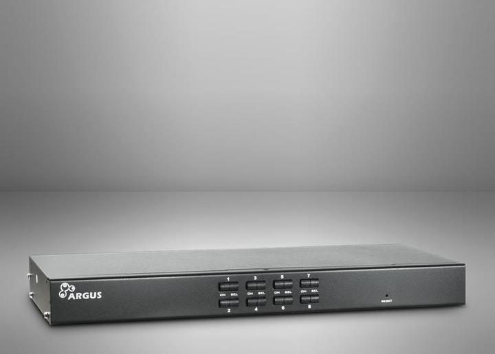 Produktbild Intertech 8-Port KVM-Switch, USB/PS2, VGA, Hz, -12V