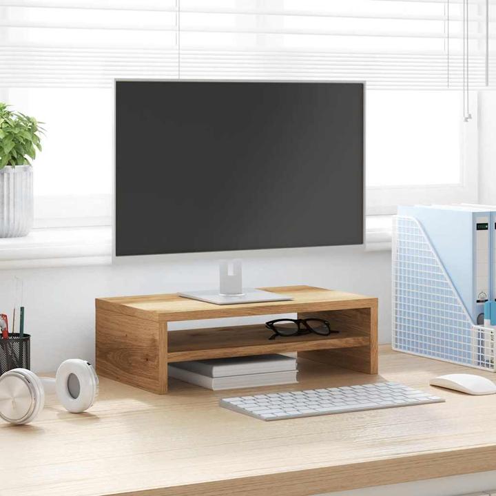 Produktbild VidaXL Monitorständer Artisan-Eiche 42x24x13 cm Holzwerkstoff