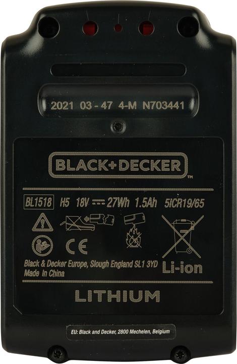 Actual product image Black & Decker Akku-Bohrschrauber (Rechargeable battery operated)