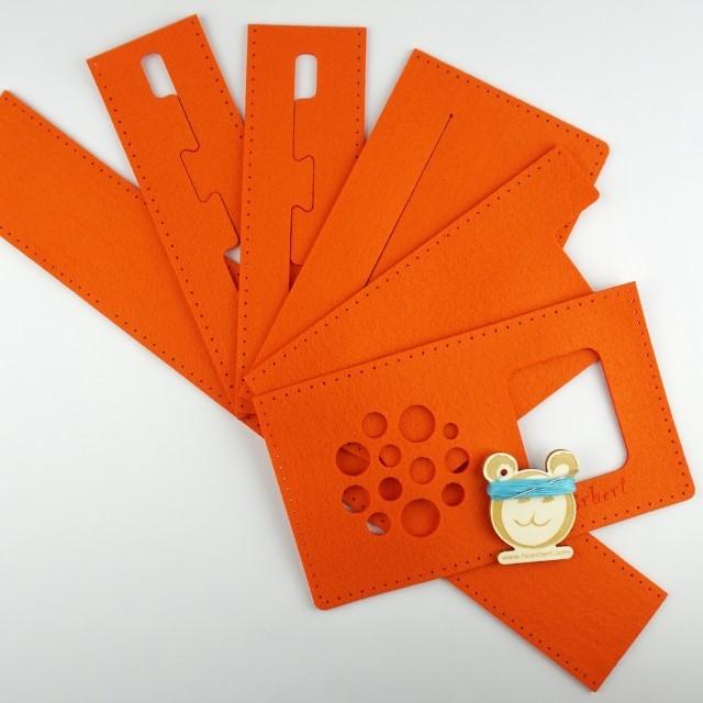 Produktbild Hörbert Filztasche (orange) Nähset